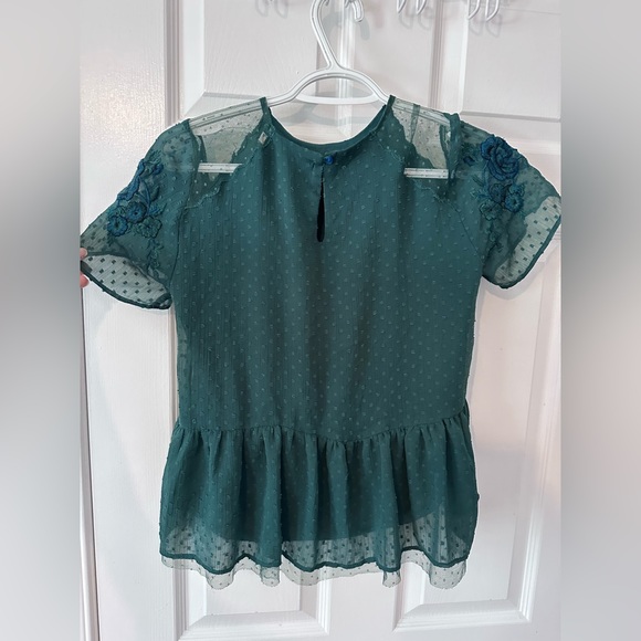Zara green blouse top - Picture 2 of 2